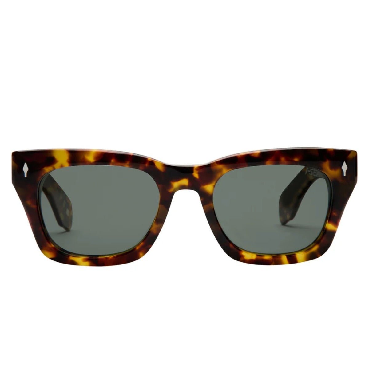 I - Sea Crosby Sunglasses in Tort/ Green - BoardCo