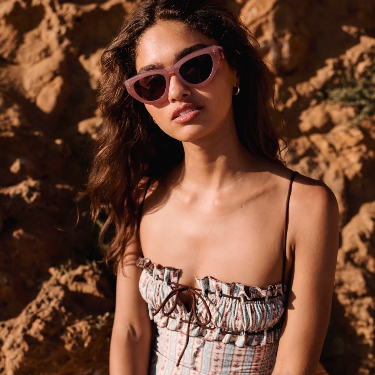 I - Sea Lola Sunglasses in Dusty Rose/ Plum - BoardCo