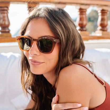 I - Sea Palmer Sunglasses in Orange/ Green - BoardCo