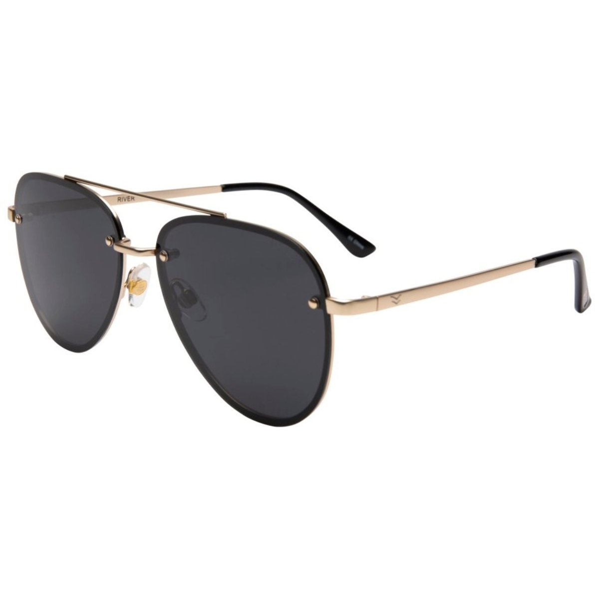 I - Sea River Sunglasses in Gold/Smoke - BoardCo