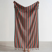 Kikoya Mid Weight Rustic Vintage Turkish Towel in Red/Blue - BoardCo