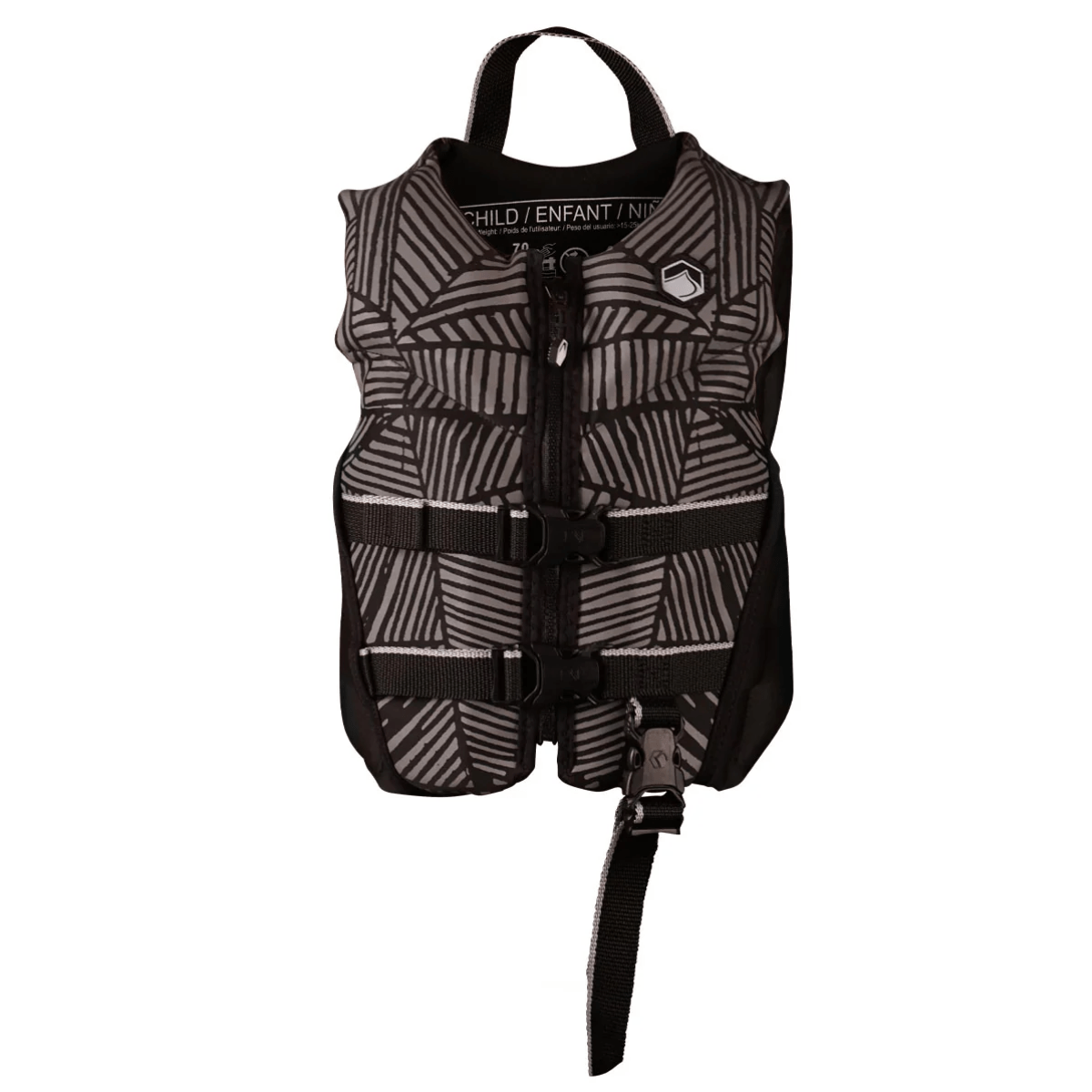 Liquid Force Fury Kids CGA Life Jacket in Grey/Black - BoardCo