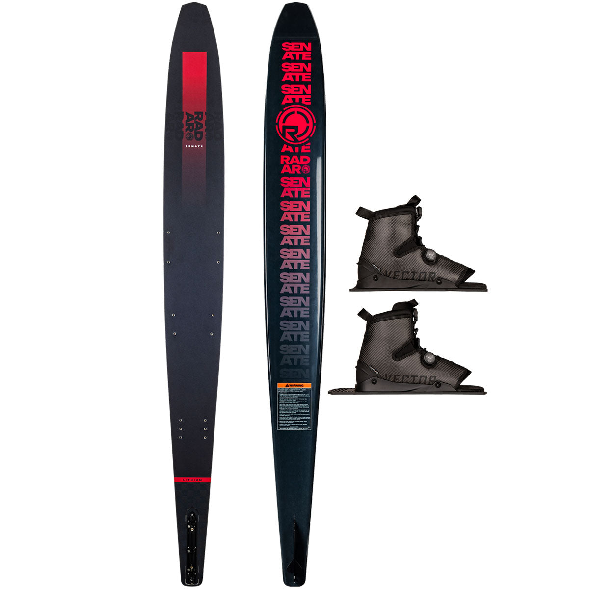 Radar Lithium Senate w/ Double Carbitex Vector BOA Water Ski Package 2026