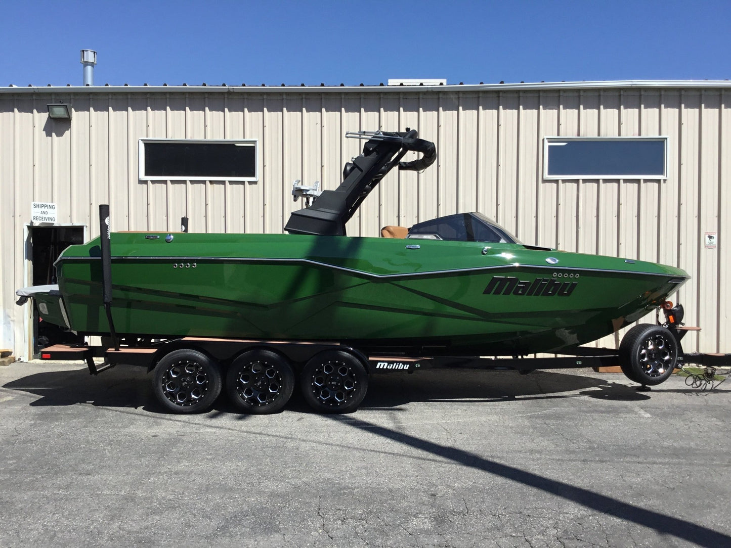 Malibu 25 LSV with GX Tower and Factory Bimini Double Up Storage Cover - BoardCo