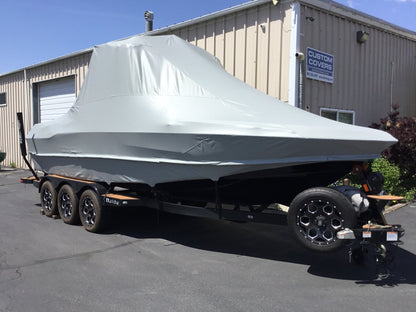 Malibu 25 LSV with GX Tower and Factory Bimini Double Up Storage Cover - BoardCo