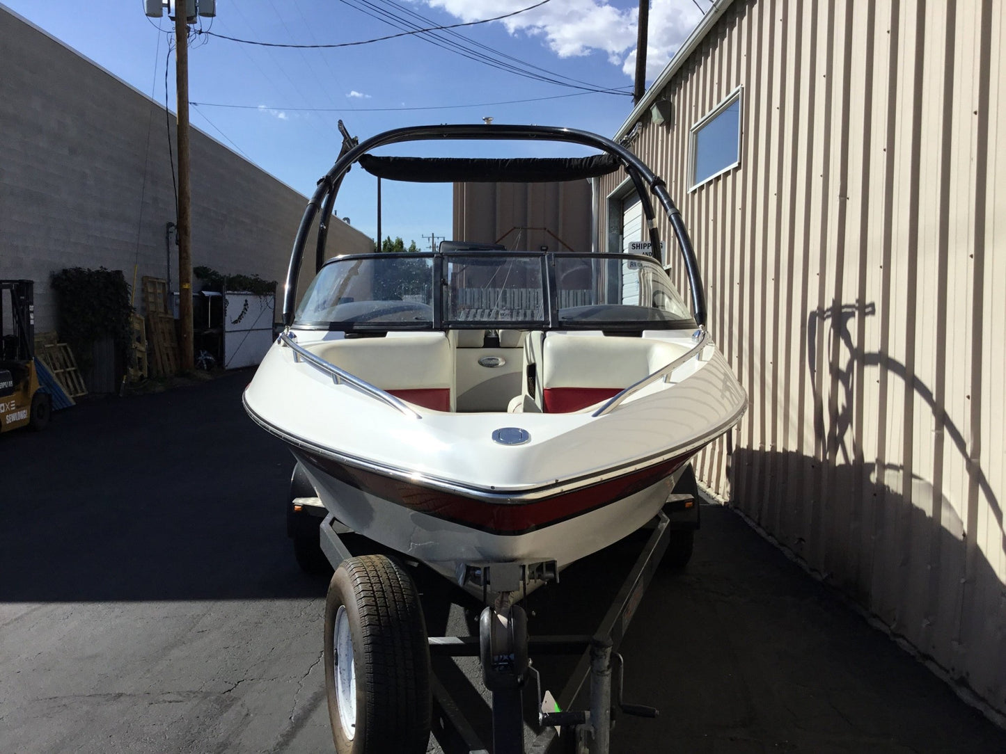 Malibu Sunsetter XTi with Titan 3 Tower and FCT bimini Double Up Storage cover - BoardCo