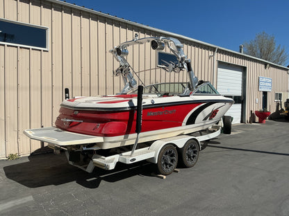 MasterCraft X15 with ZeroFlex X tower Double Up Storage Cover - BoardCo
