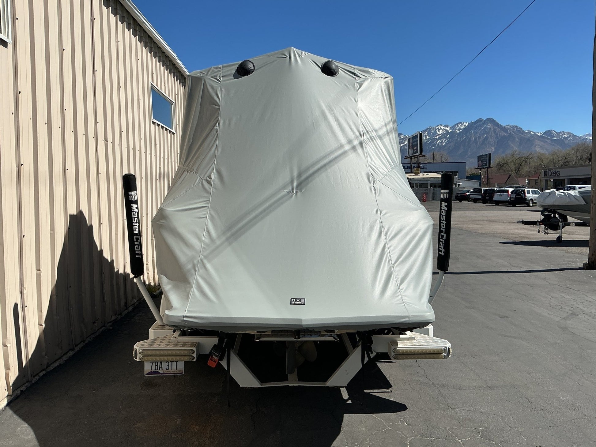 MasterCraft X15 with ZeroFlex X tower Double Up Storage Cover - BoardCo