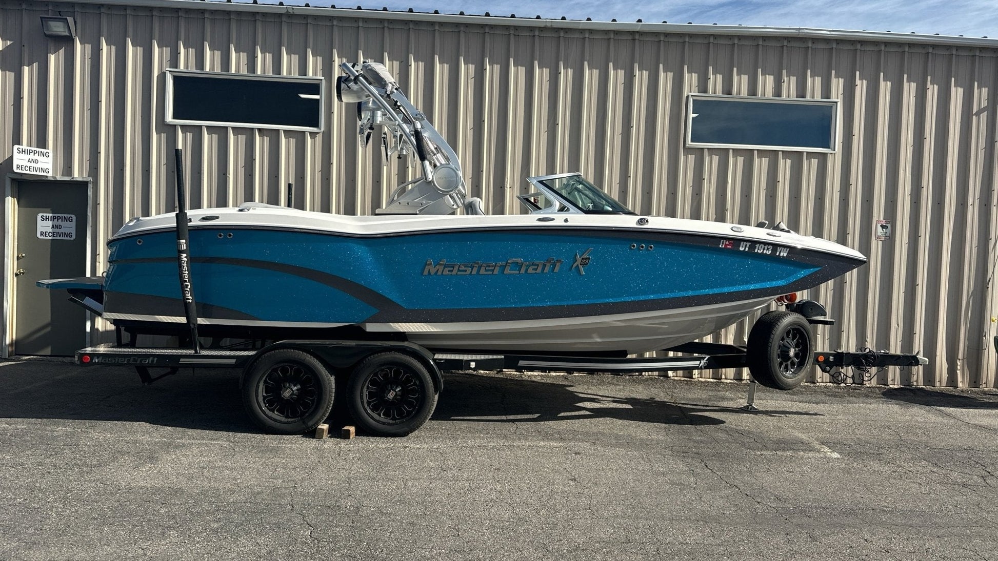 MasterCraft X23 Zero Flex 4 Tower and factory bimini TD Ratchet Cover - BoardCo