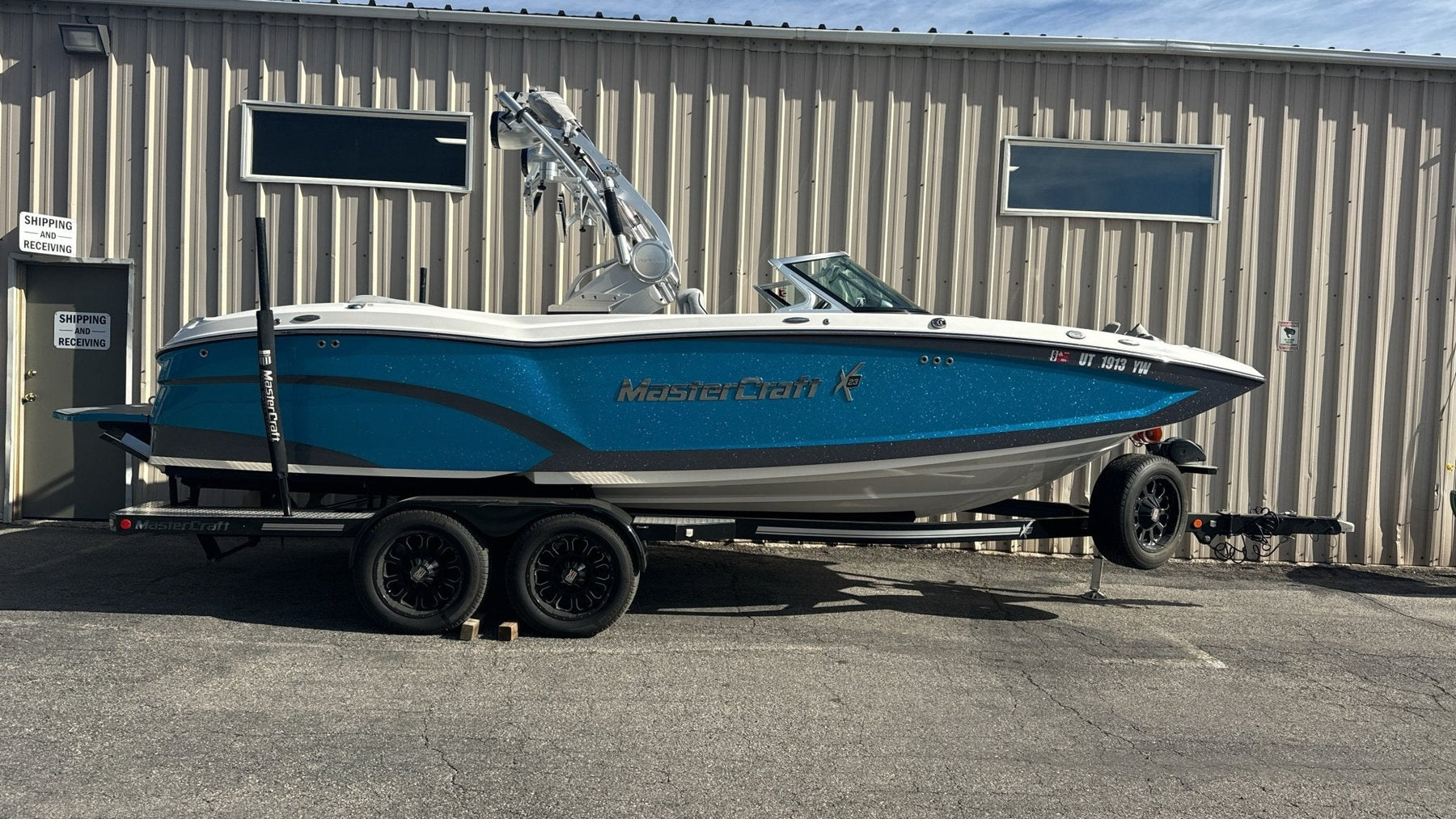 MasterCraft X23 Zero Flex 4 Tower and factory bimini TD Ratchet Cover - BoardCo