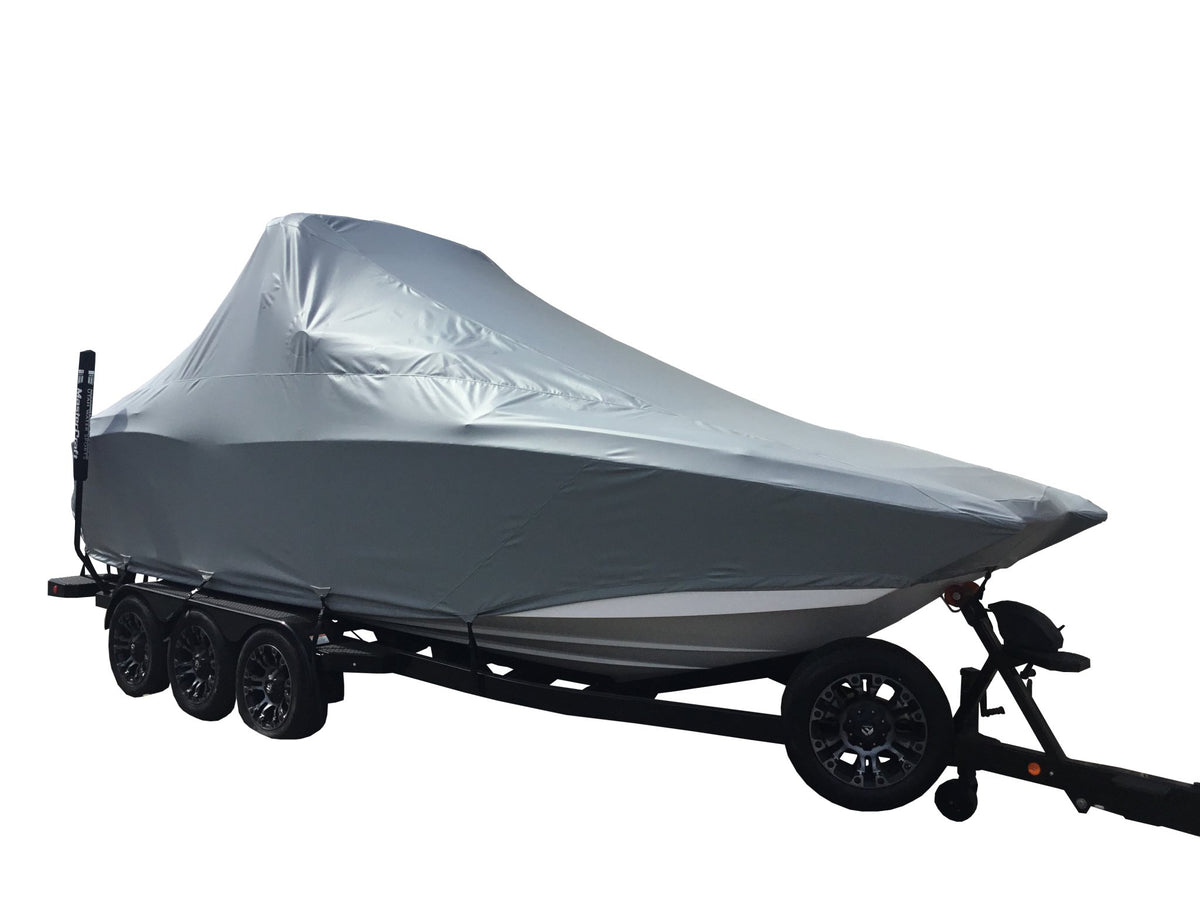 MasterCraft X24 with ZFT8 - ZFT10 tower and factory bimini Double Up Storage Cover - BoardCo