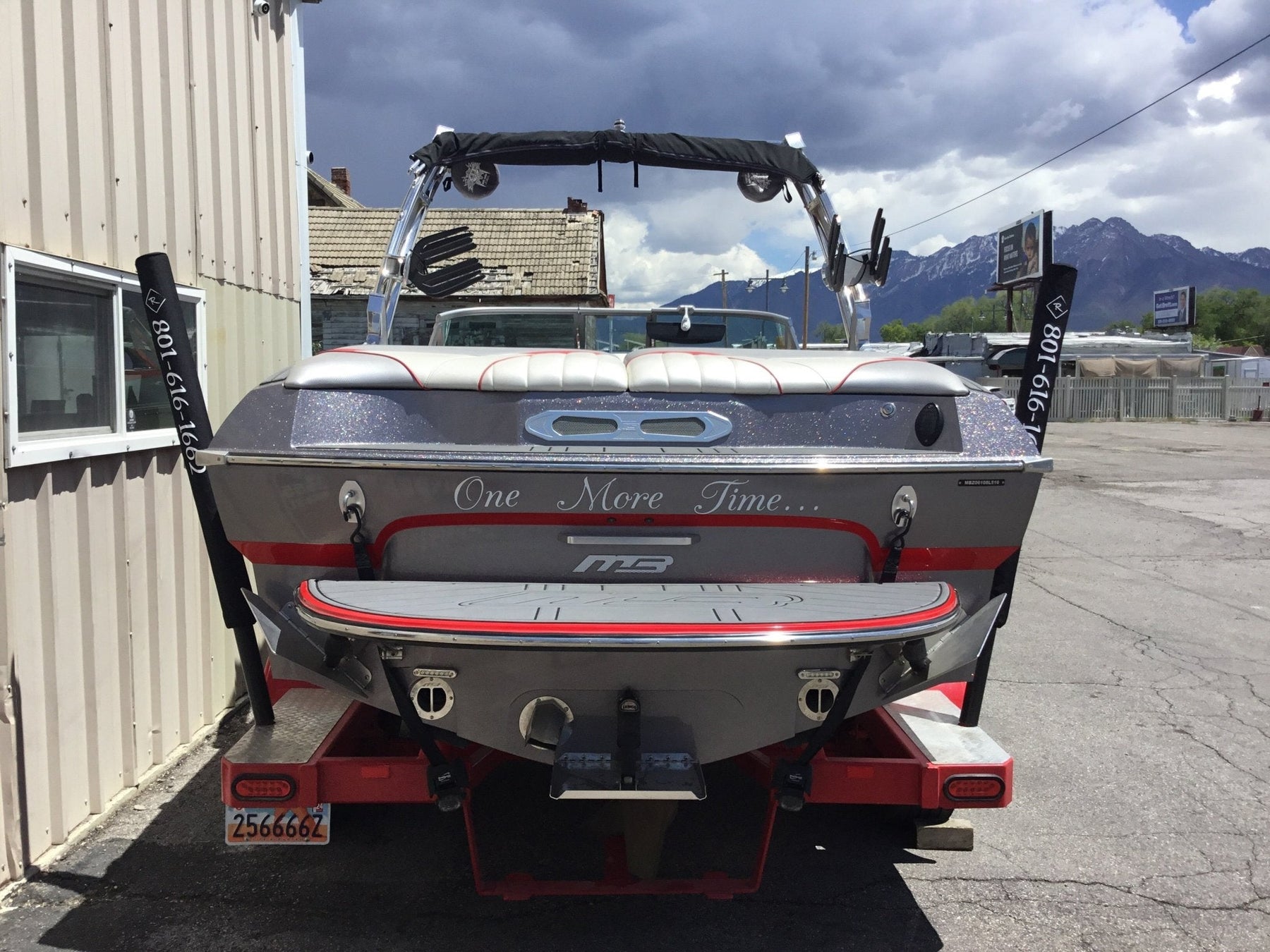 MB B52 23 with FWD Tubular arch tower Cinch Cover - BoardCo