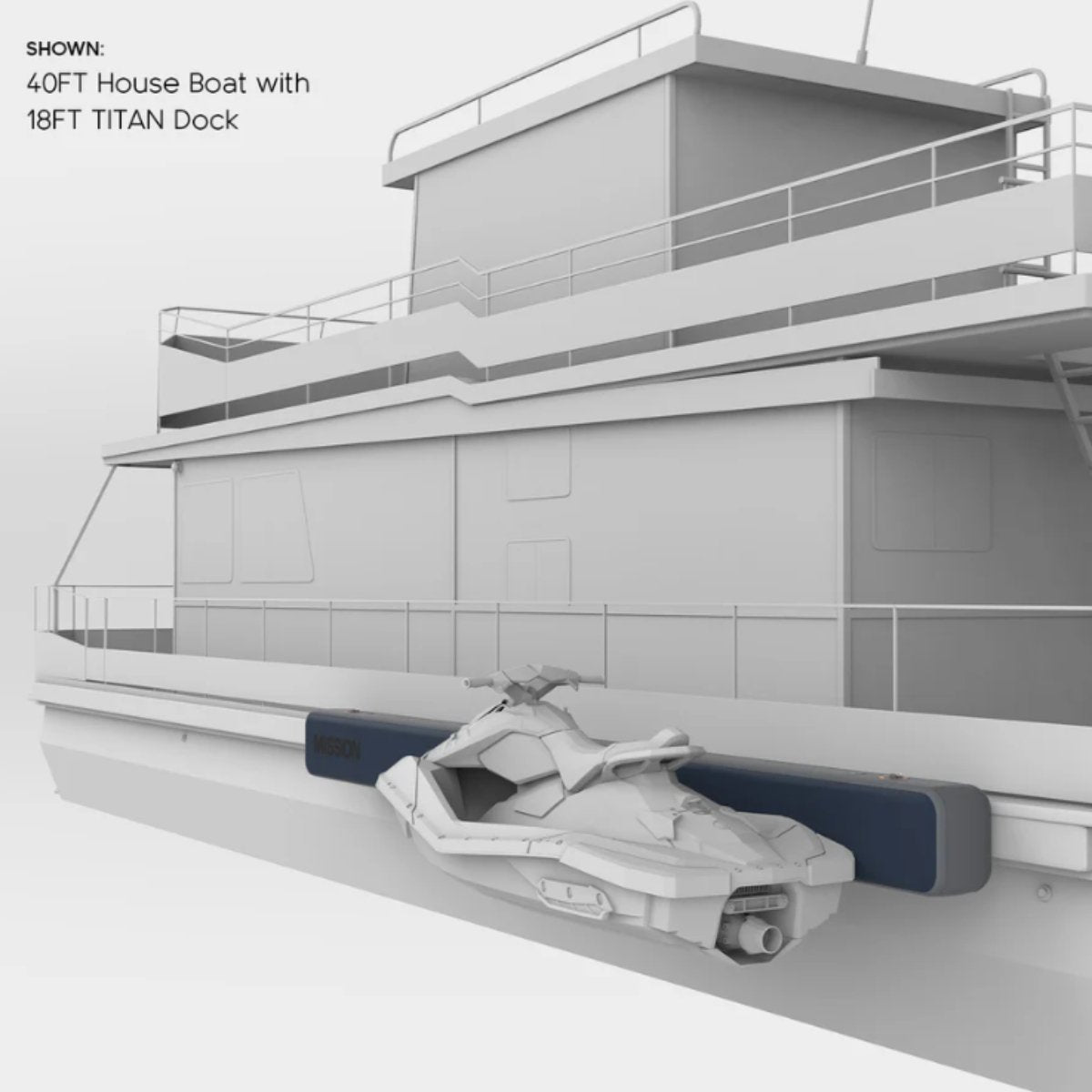 Mission Titan Boat Tie - Up Dock Bumper 18' in Grey - BoardCo