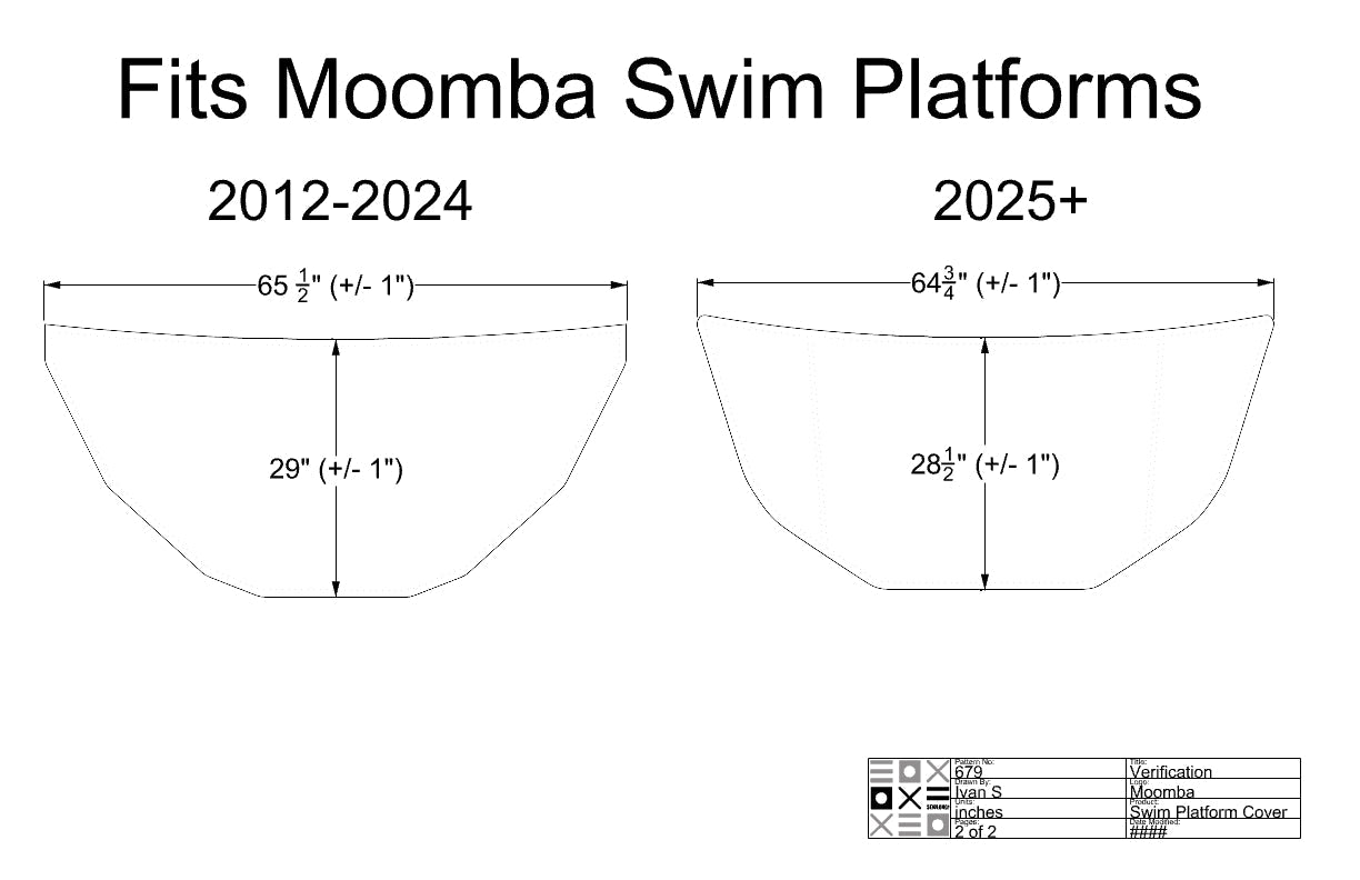 Moomba 2014 - 2025 Swim Platform Cover - BoardCo