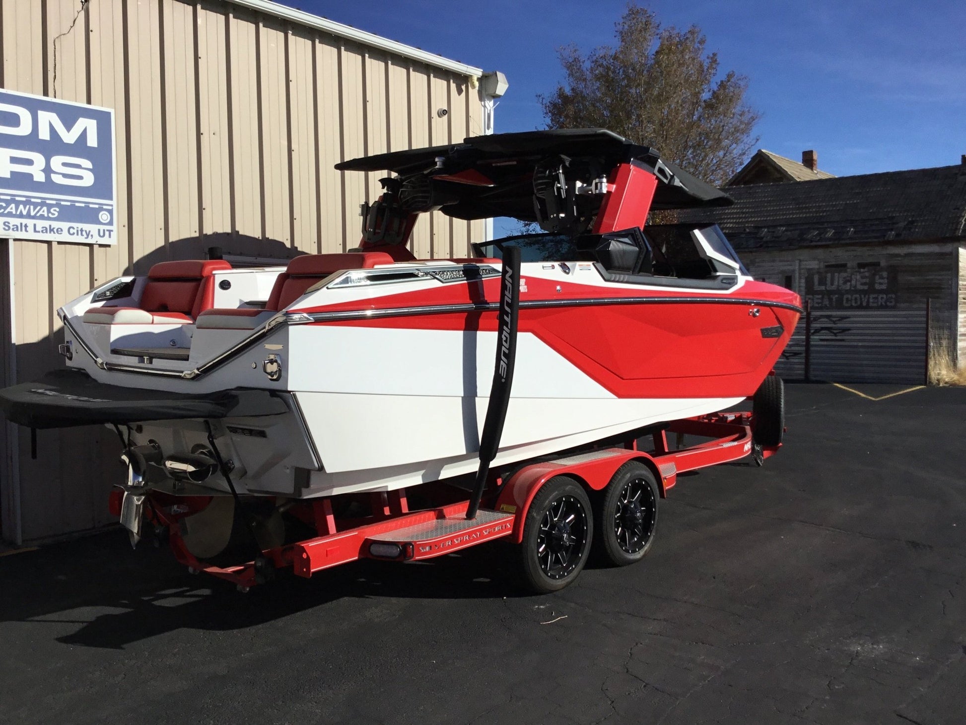 Nautique paragon G23 with telescoping tower Tower Down Double Up Storage Cover - BoardCo
