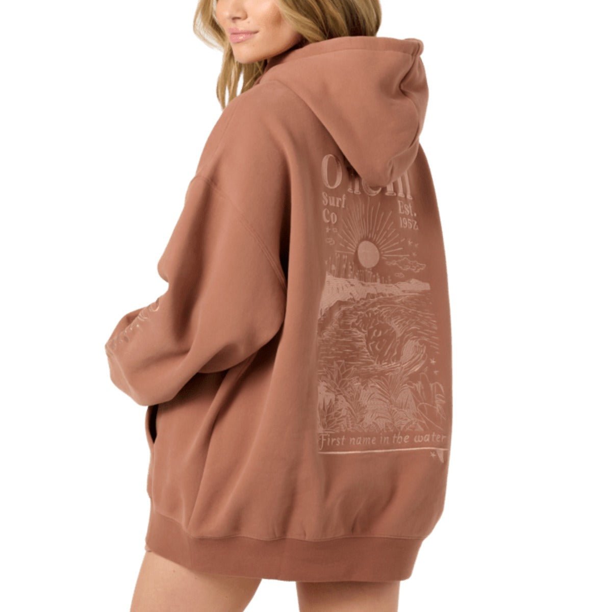 O'Neill Chore Break Oversized Hoodie in Carob Brown - BoardCo