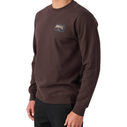 O'Neill Fifty Two Crew Pullover in Seal Brown - BoardCo