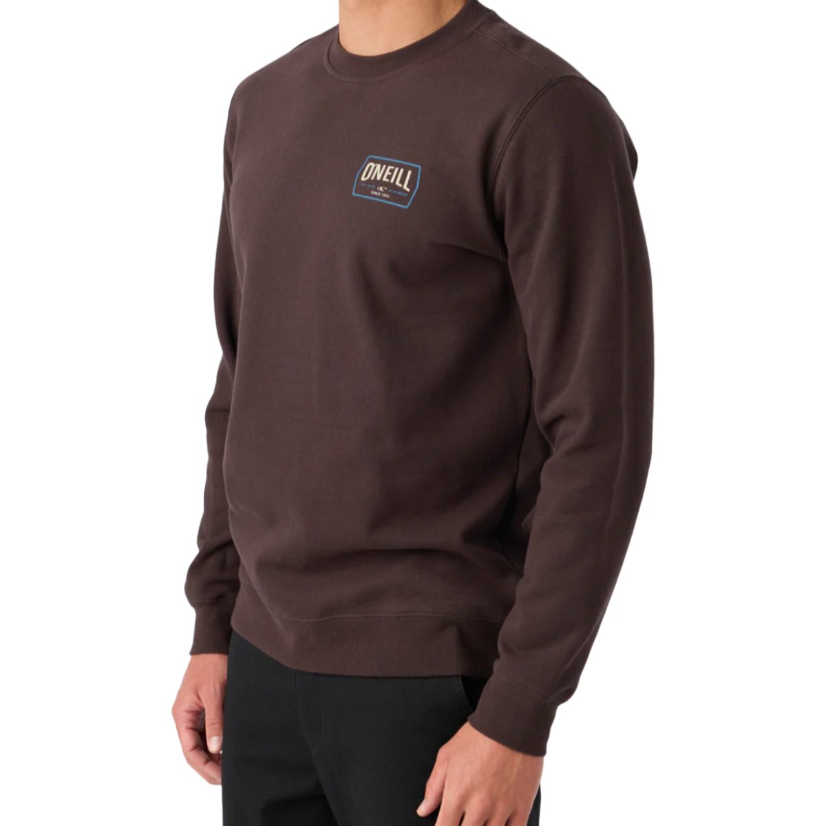 O'Neill Fifty Two Crew Pullover in Seal Brown - BoardCo