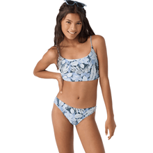 O'Neill Girls Palmetto Tropical Ruched Longline Bikini Set in Multicolor - BoardCo