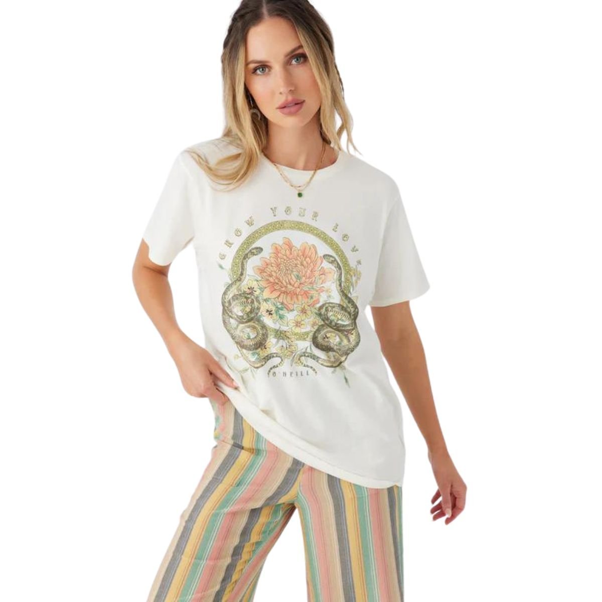 O'Neill Grow Love Tee in Winter White - BoardCo