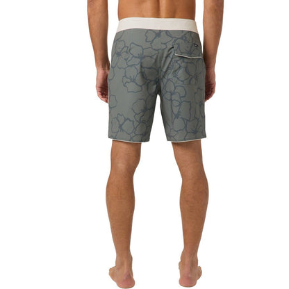 O'Neill Hyperfreak Mysto Scallop 19" Boardshorts in Mulled Basil - BoardCo