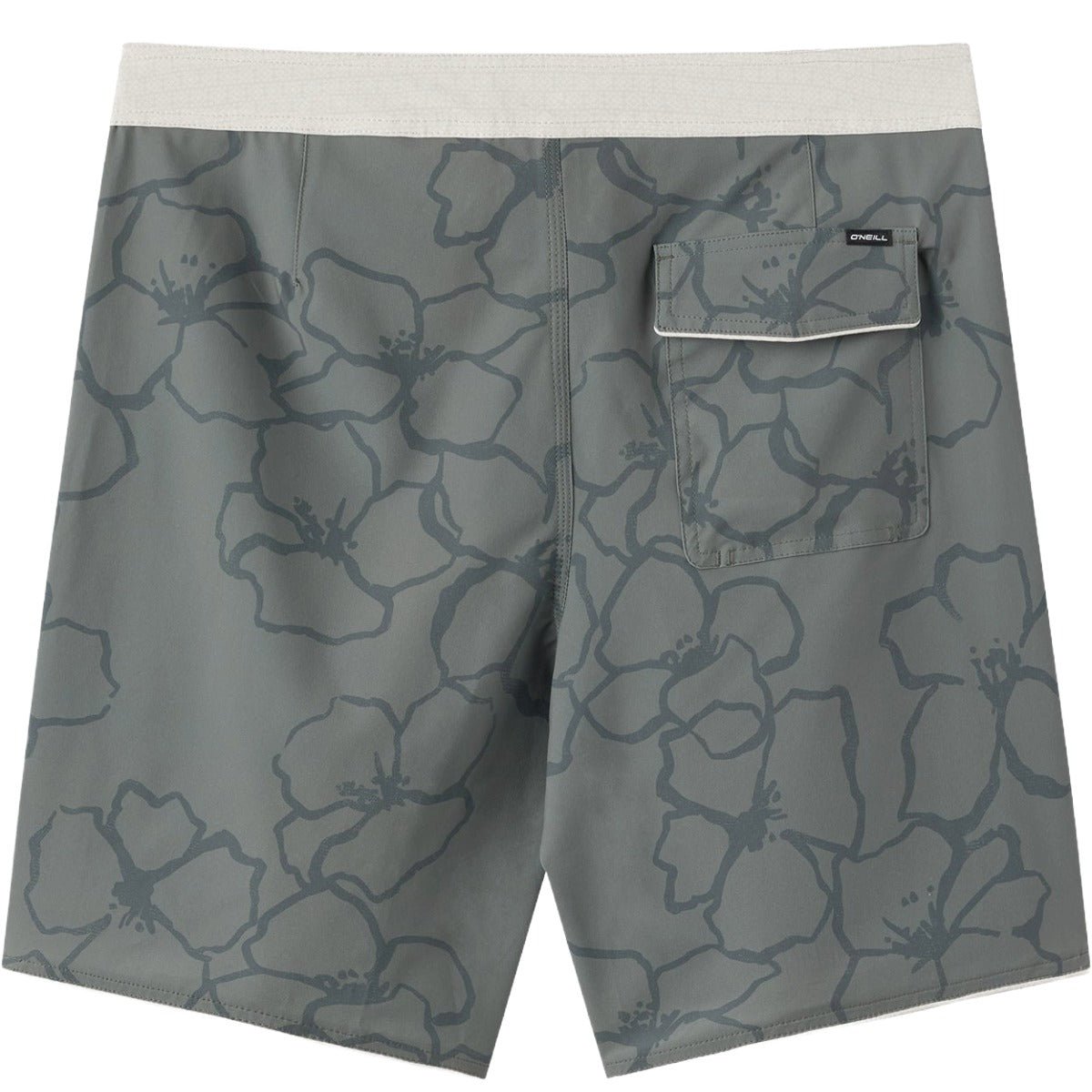 O'Neill Hyperfreak Mysto Scallop 19" Boardshorts in Mulled Basil - BoardCo