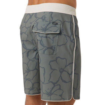 O'Neill Hyperfreak Mysto Scallop 19" Boardshorts in Mulled Basil - BoardCo