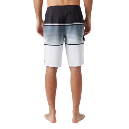 O'Neill Lennox Stripe 21" Boardshorts in White - BoardCo