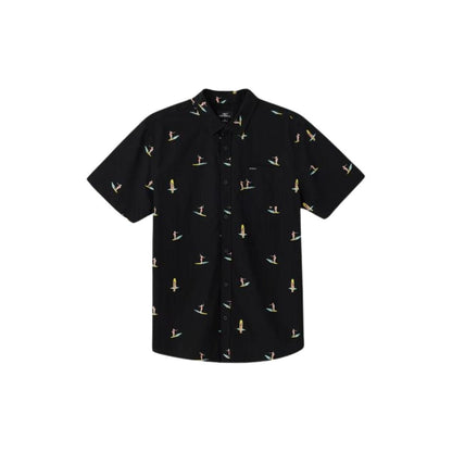 O'Neill Oasis Eco SS Standard Shirt in Black - BoardCo