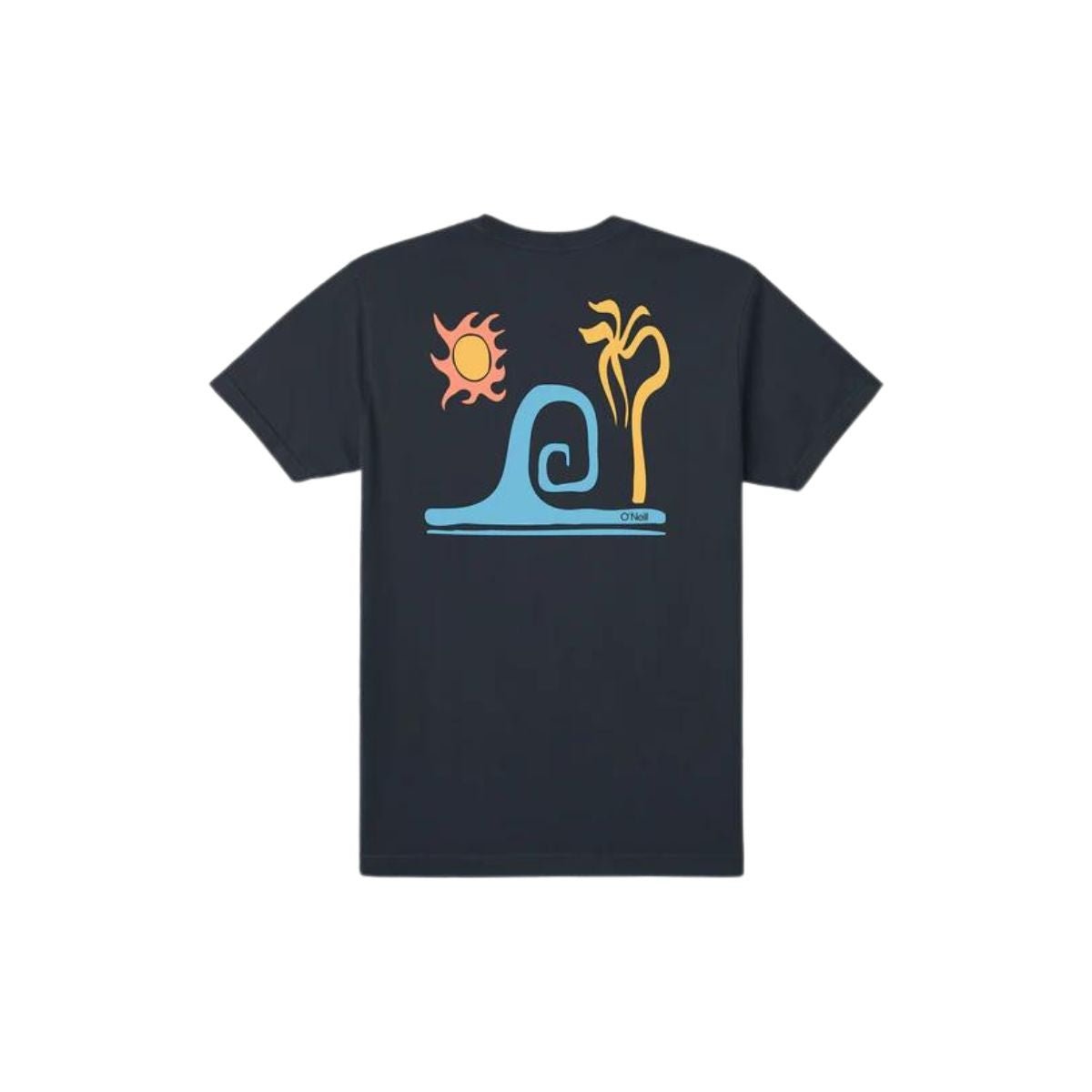 O'Neill OG Wonky Palm Tee in Dark Charcoal - BoardCo