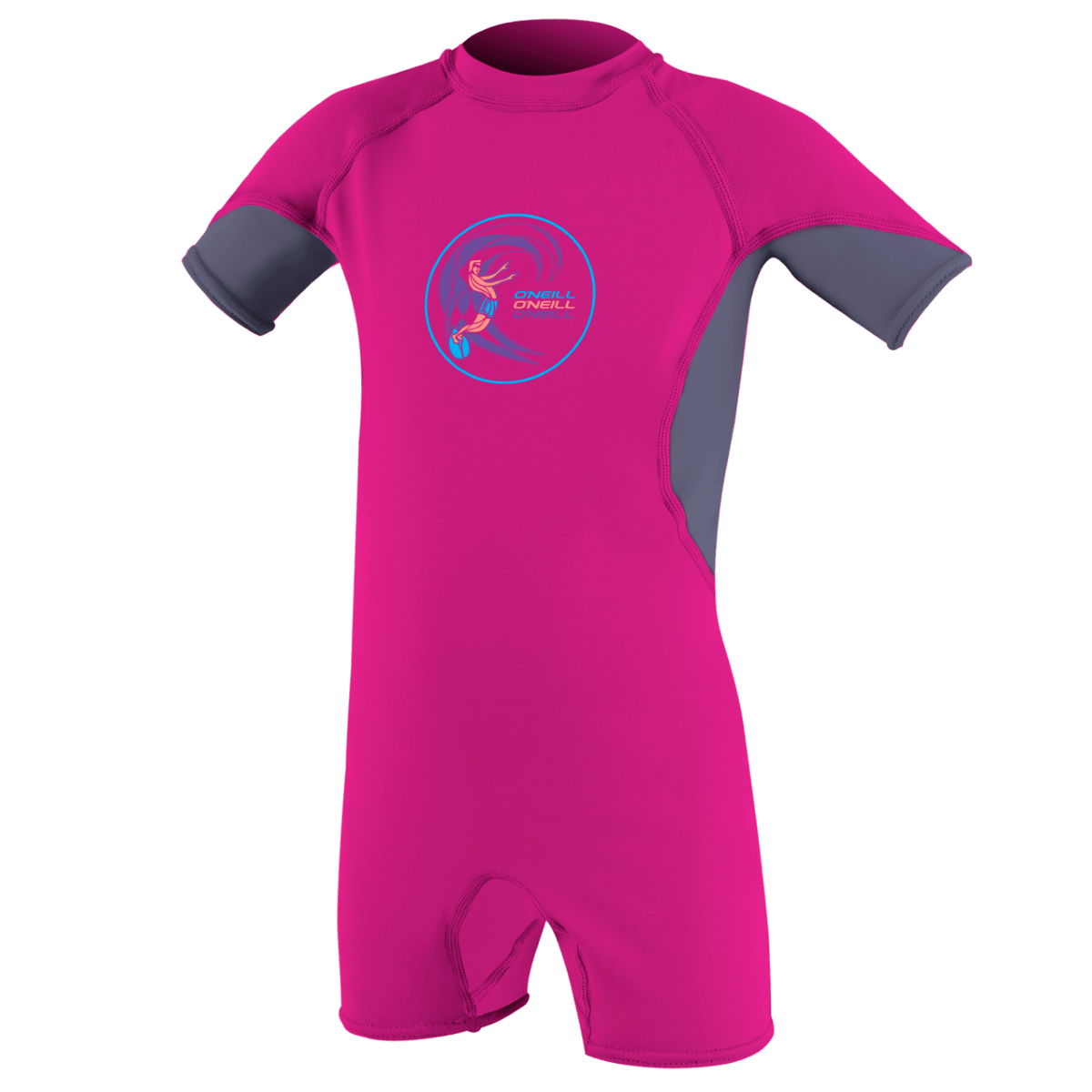 O'Neill Ozone Toddler S/S Spring Wetsuit in Berry/Dusk/White