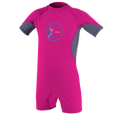 O'Neill Ozone Toddler S/S Spring Wetsuit in Berry/Dusk/White