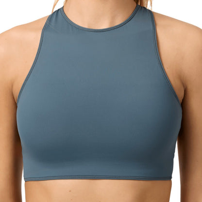 O'Neill Performance Surf Glenwood High Neck Bikini Top in Slate - BoardCo