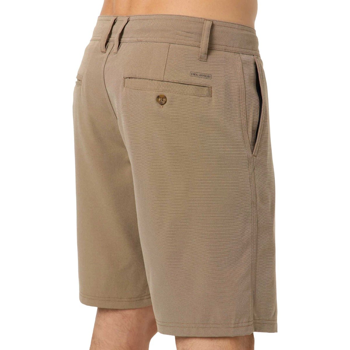 O'Neill Reserve Light Check 19" Hybrid Boardshorts Dark Khaki - BoardCo