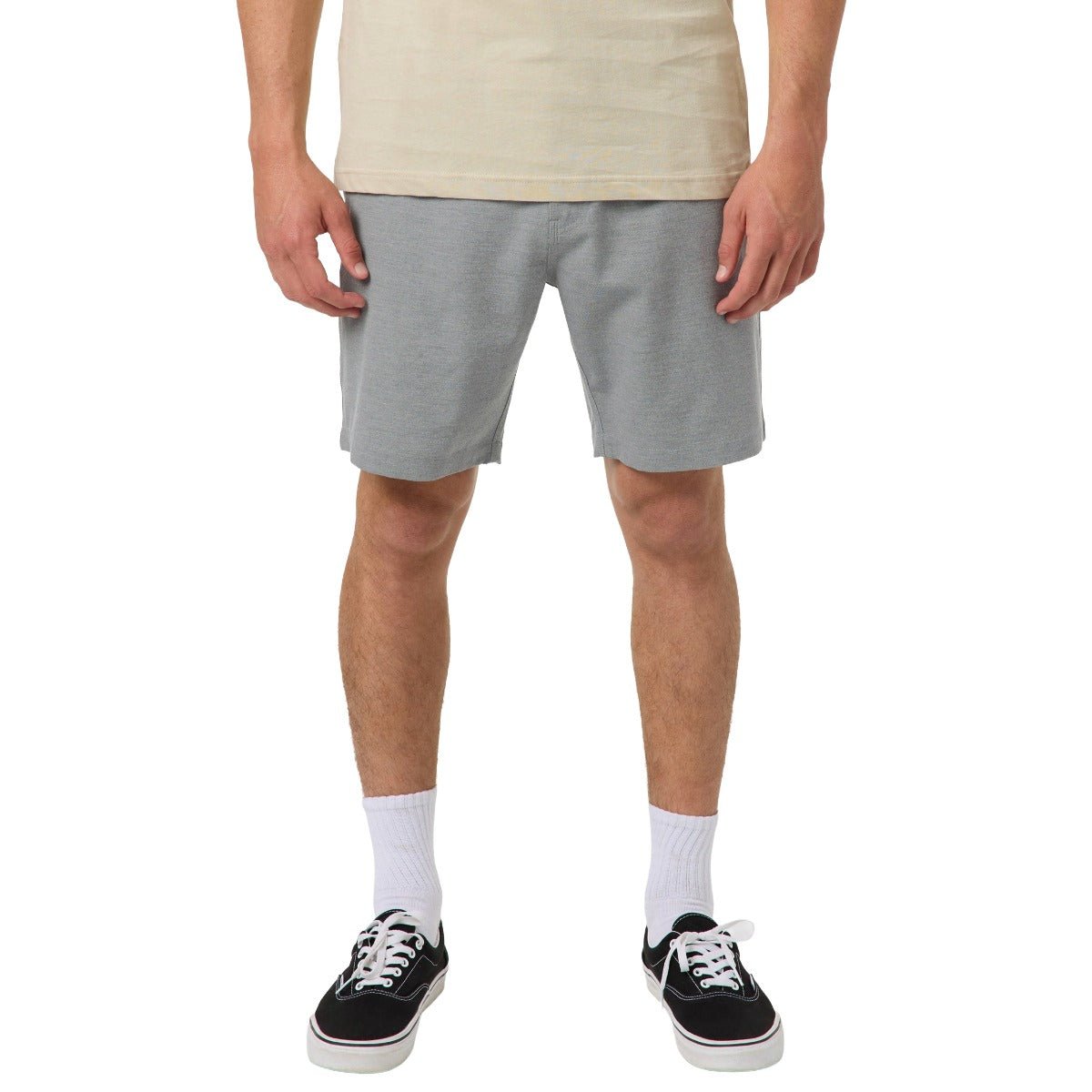 O'Neill Reserve Light Check 19" Hybrid Boardshorts Dark Shadow - BoardCo