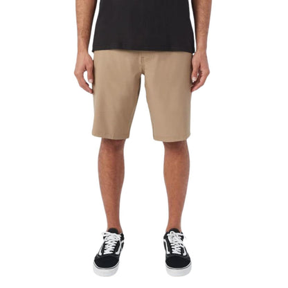 O'Neill Reserve Solid 21" Hybrid Shorts in Khaki - BoardCo