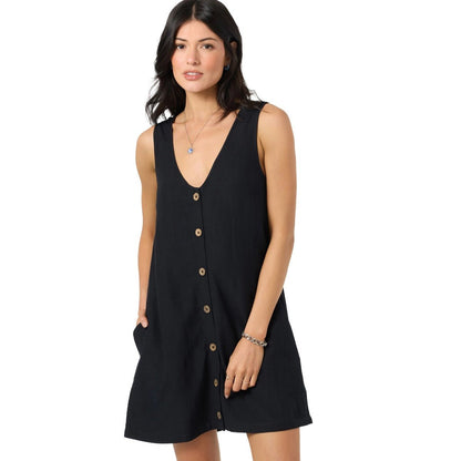 O'Neill Sanders Mini Dress in Black - BoardCo