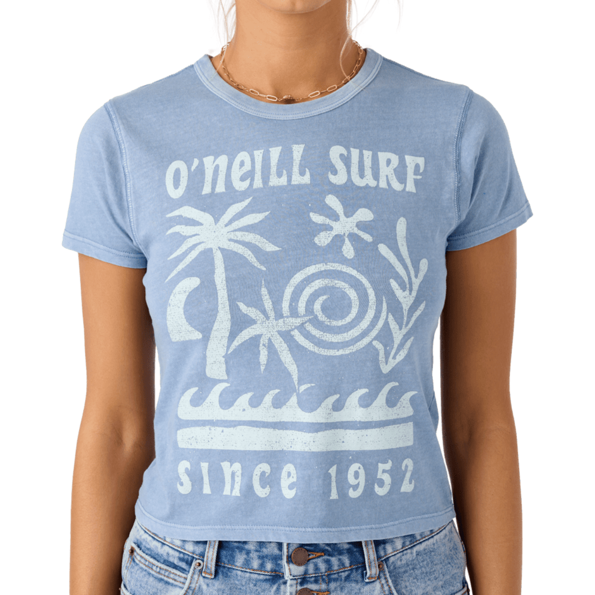 O'Neill Seafoam Tee in Faded Denim - BoardCo