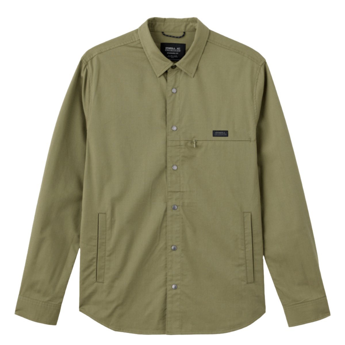 O'Neill TRVLR Drifter Overshirt in Deep Lichen Green - BoardCo