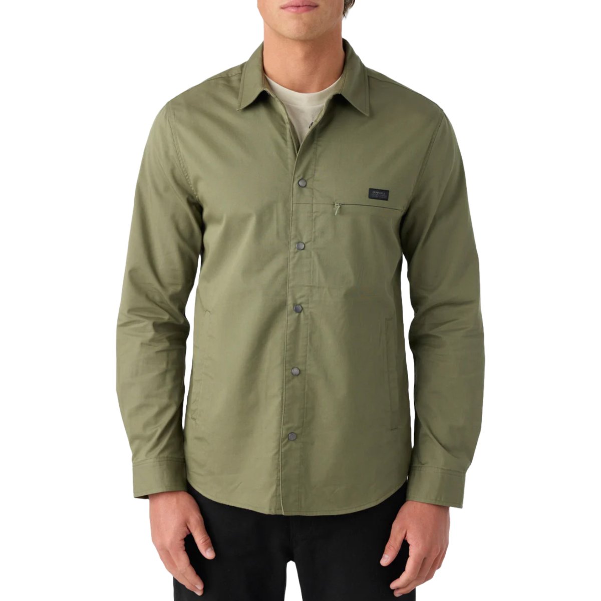 O'Neill TRVLR Drifter Overshirt in Deep Lichen Green - BoardCo