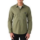 O'Neill TRVLR Drifter Overshirt in Deep Lichen Green - BoardCo