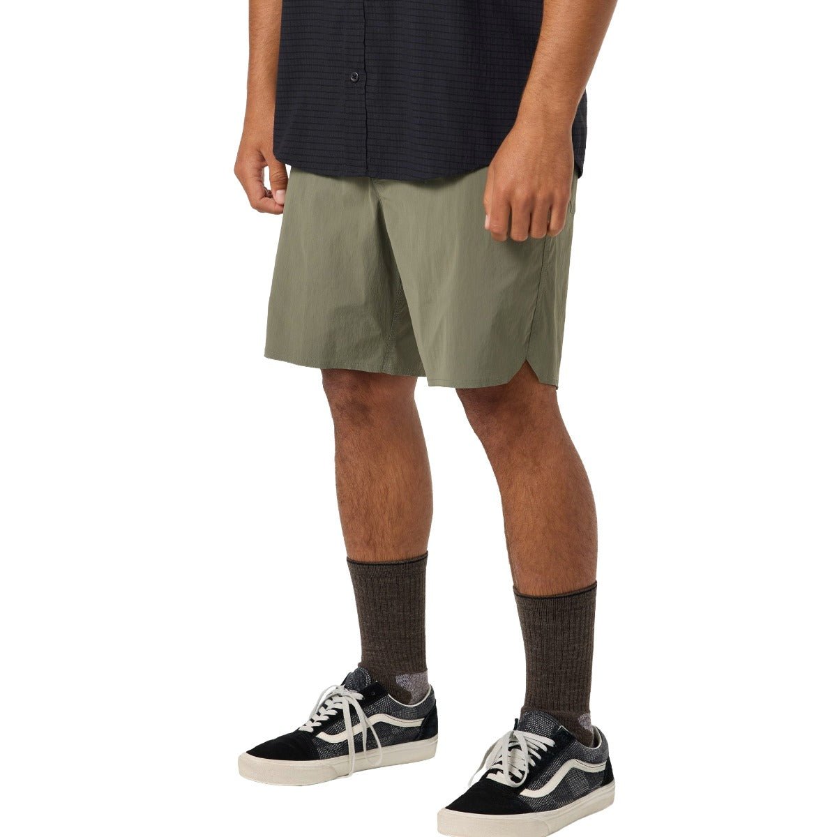 O'Neill TRVLR Halfback Hybrid Short in Dark Olive - BoardCo