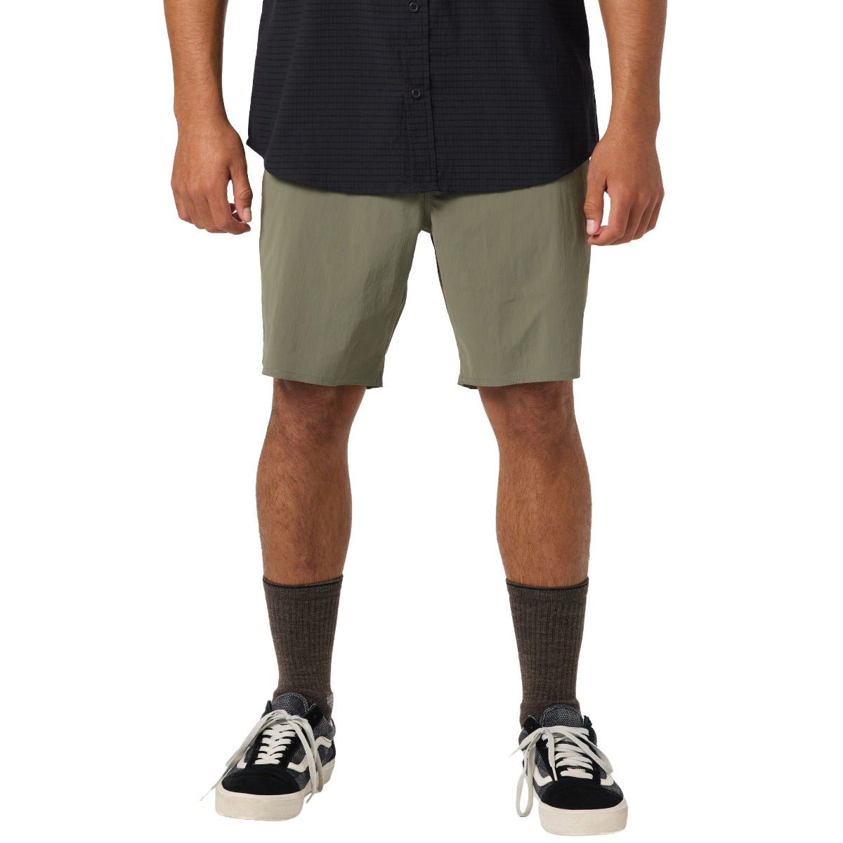 O'Neill TRVLR Halfback Hybrid Short in Dark Olive - BoardCo