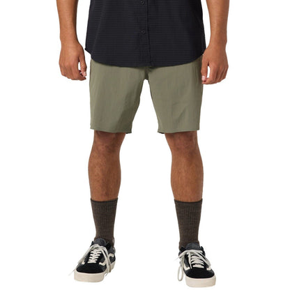 O'Neill TRVLR Halfback Hybrid Short in Dark Olive - BoardCo