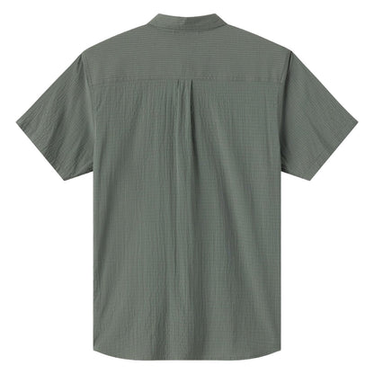 O'Neill TRVLR Perforated Standard Fit Shirt in Dark Olive - BoardCo