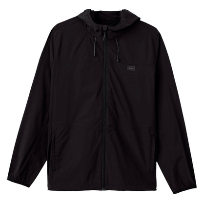 O'Neill TRVLR Stretch Windbreaker Jacket in Black - BoardCo