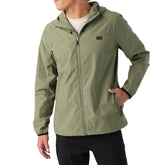 O'Neill TRVLR Stretch Windbreaker Jacket in Deep Lichen Green - BoardCo