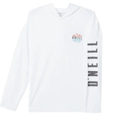 O'Neill TRVLR UPF Hooded Long Sleeve in White - BoardCo