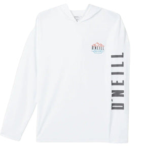 O'Neill TRVLR UPF Hooded Long Sleeve in White - BoardCo