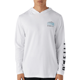O'Neill TRVLR UPF Swell Hooded Long Sleeve in White - BoardCo